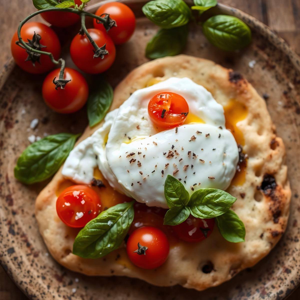 Focaccia à la burrata